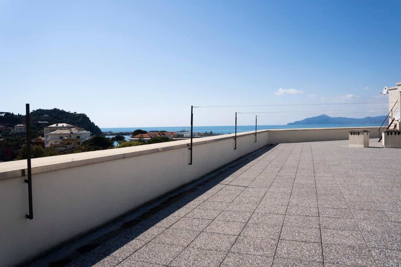 025 - Casa Panoramica In Centro, 90Metri Spiaggia Vista Mare Con Terrazzo Vista Portofino Apartment Sestri Levante Exterior foto