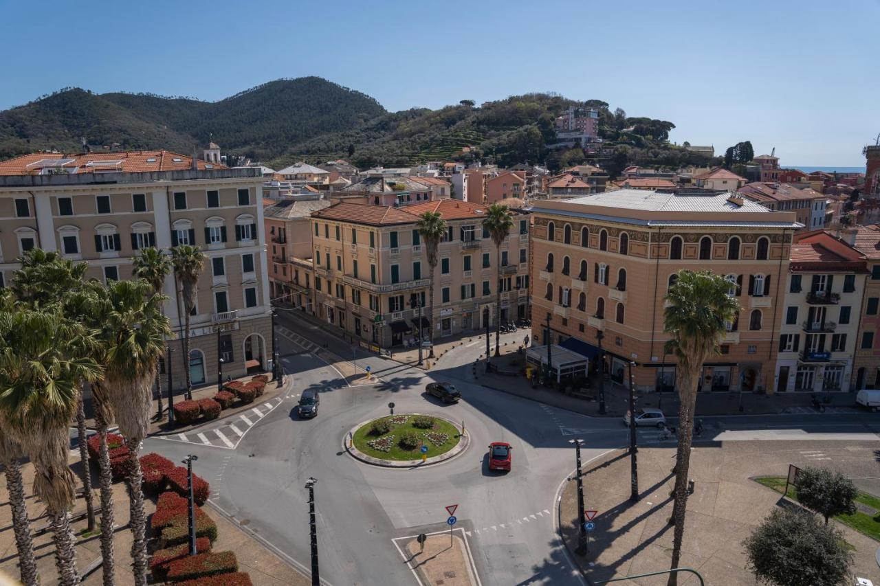025 - Casa Panoramica In Centro, 90Metri Spiaggia Vista Mare Con Terrazzo Vista Portofino Sestri Levante Exterior foto